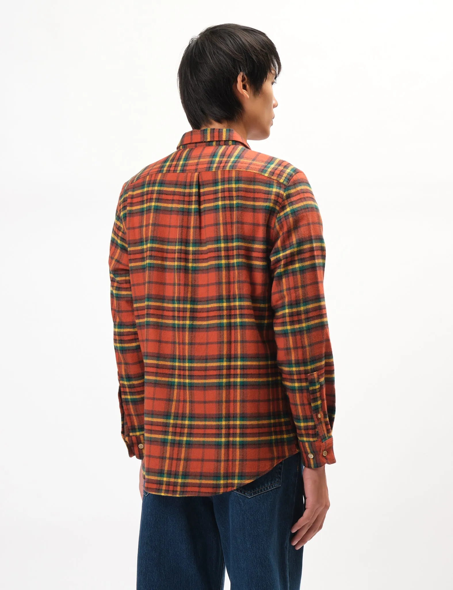 Worth Every Penny Portuguese Flannel Farol Shirt - Terracota/Yellow/Green  Limited Stock!