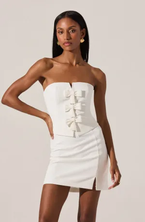 Worth Every Penny Strapless Layered Bow Mini Dress  Going Fast!