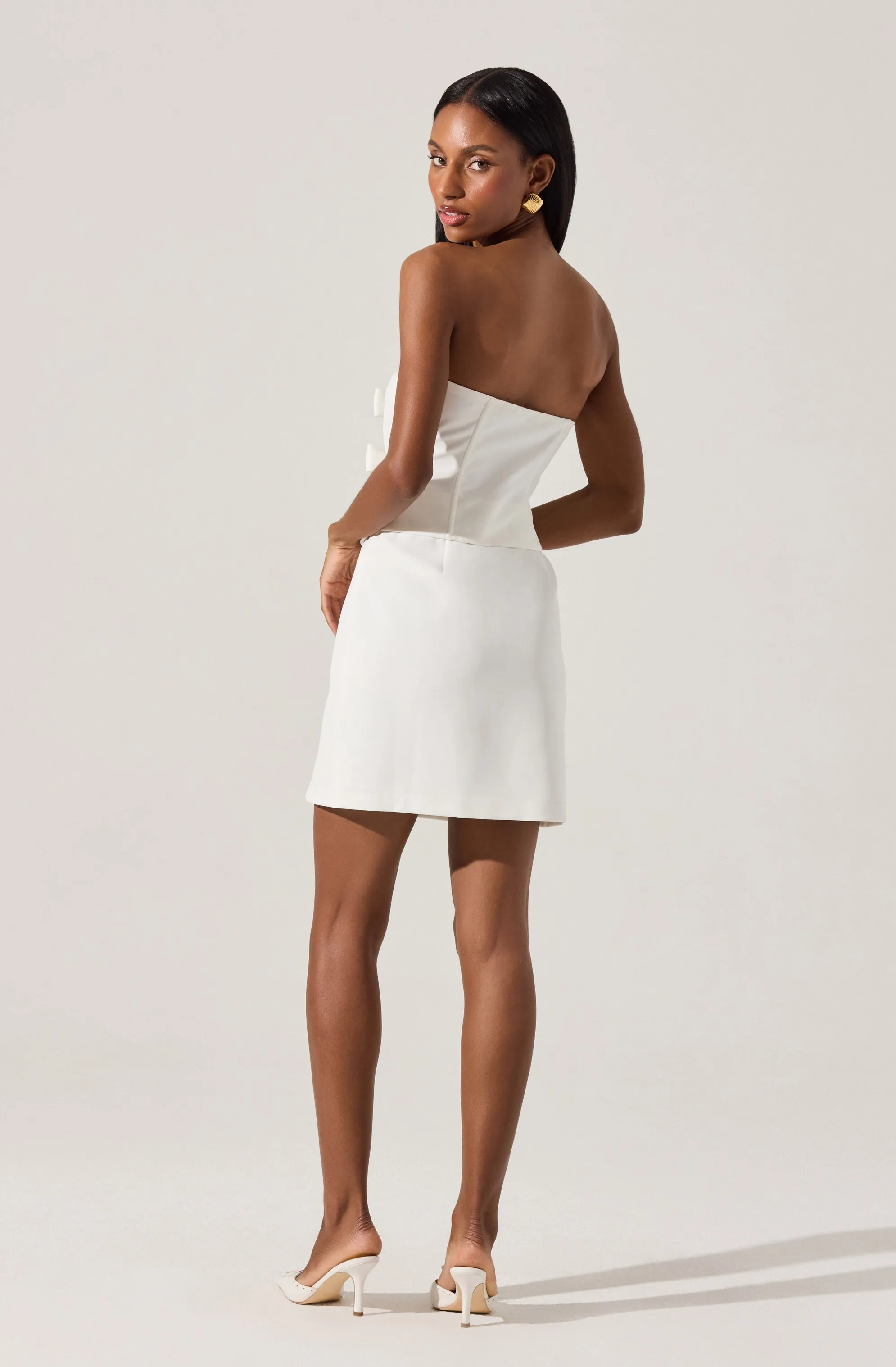Worth Every Penny Strapless Layered Bow Mini Dress  Going Fast!
