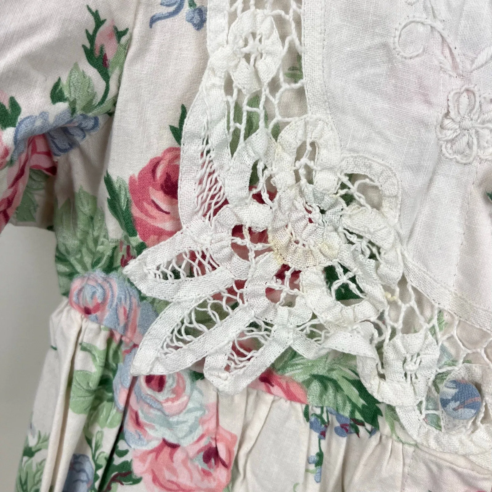 Worth Every Penny Vintage Allison Rose Hand Embroidered Floral Dress 5T USA  Limited Release!