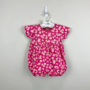 Worth Every Penny Vintage Baby Gap Pink Floral Shortall Romper  Going Fast!