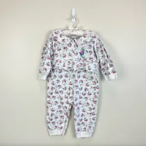 Worth Every Penny Vintage Tiny Toes Floral Jumpsuit Romper 24 Months  Dont Miss Out!