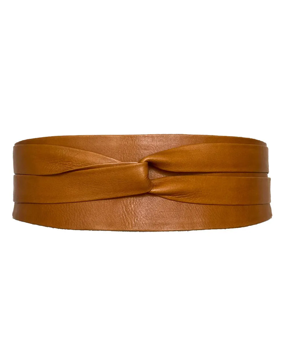 WRAP BELT IN COGNAC