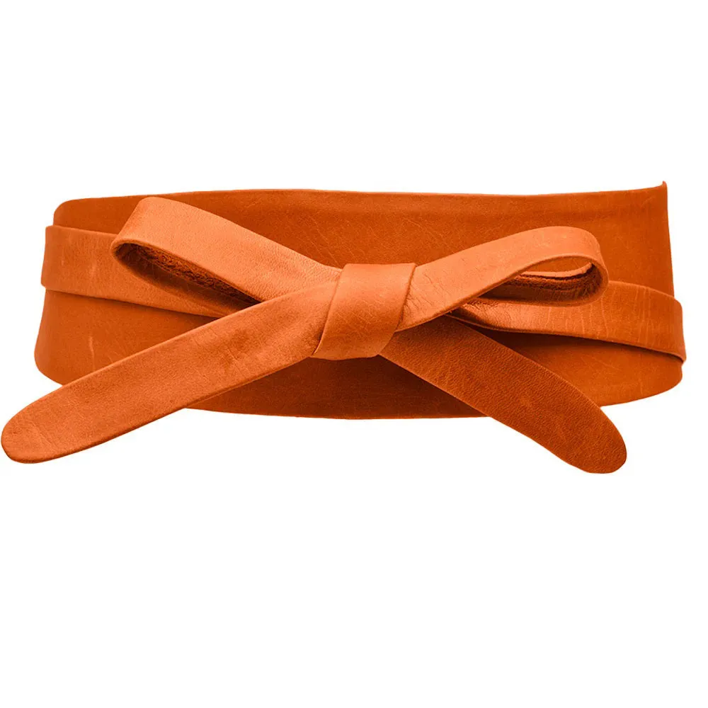 WRAP BELT IN PAPAYA