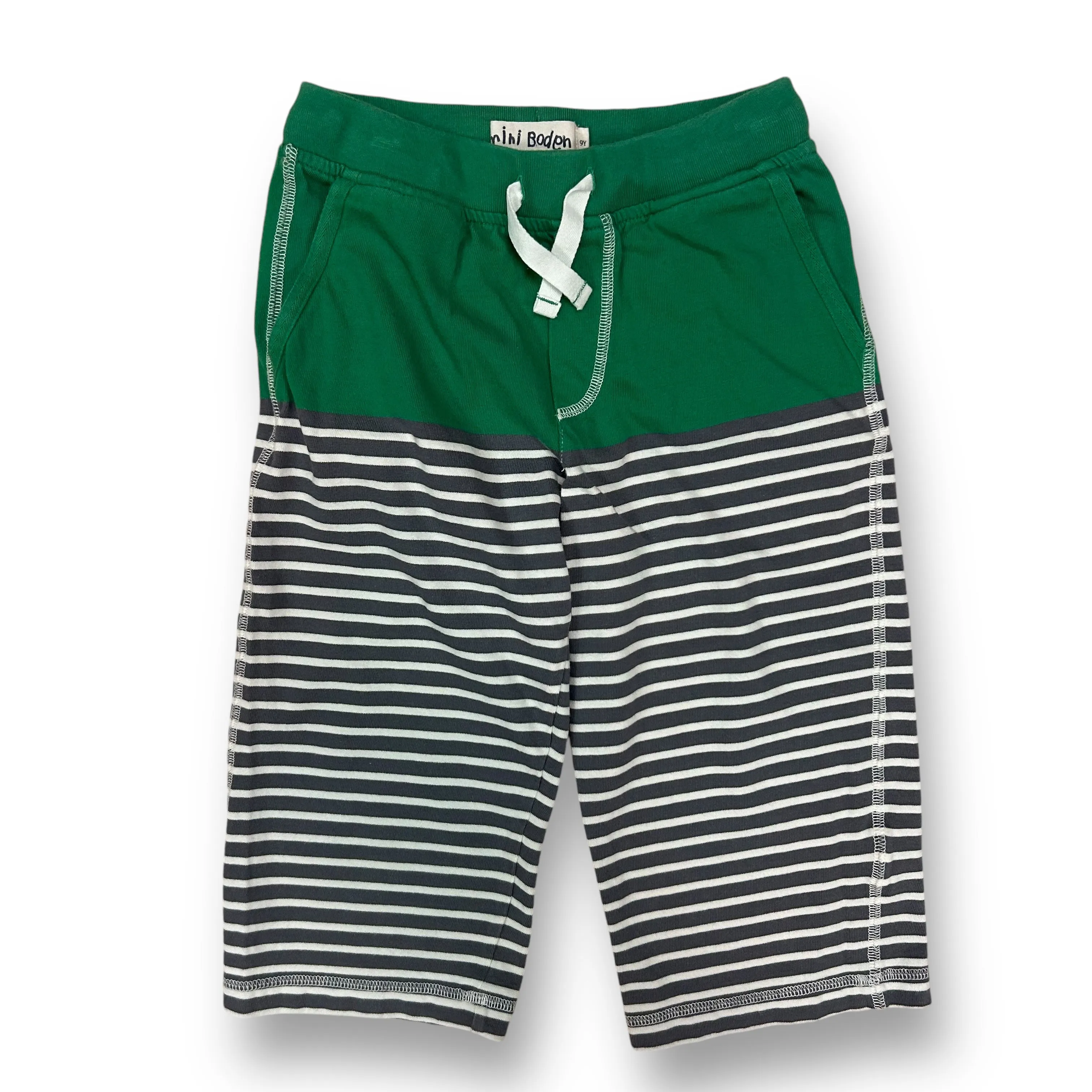 Youth Boys 9-10Y Mini Boden Size 10/12 Long Sweat Shorts with Pocket