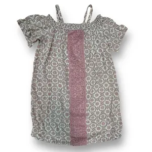 Youth Girl Size 10 Pink Blush Floral Print Boho Style Babydoll Dress