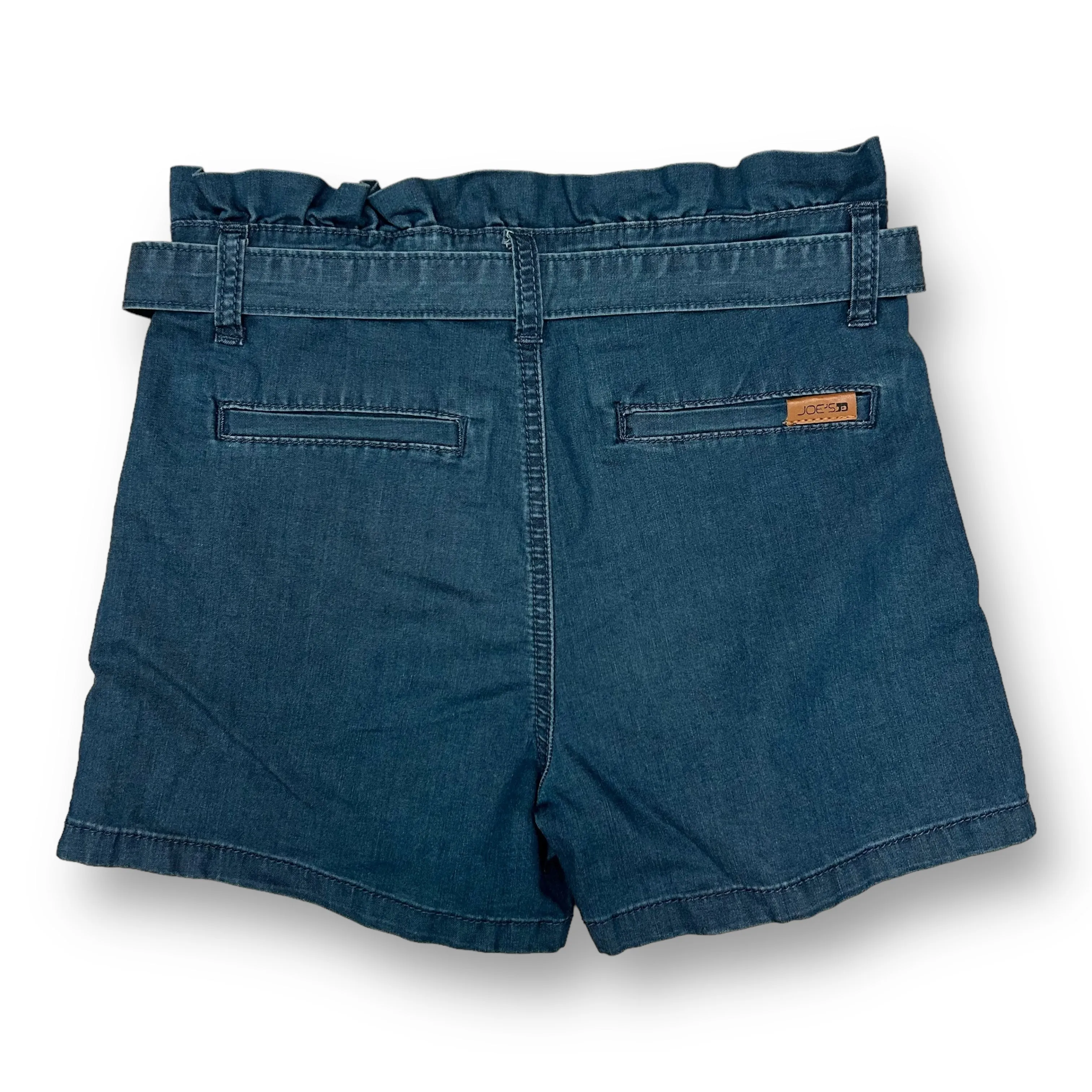 Youth Girl Size 12 Denim Shorts Ruffle Top with Belt