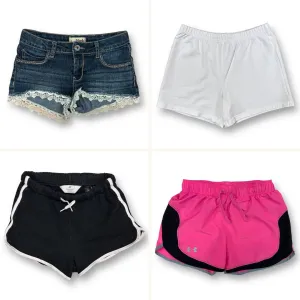 Youth Girls Size 12 Collection of 4 Athletic Shorts and Jean Shorts