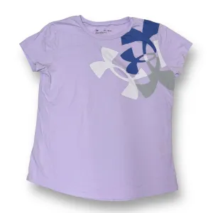 Youth Under Armour Girls Size 14/16 YXL Light Purple Short Sleeve Tee