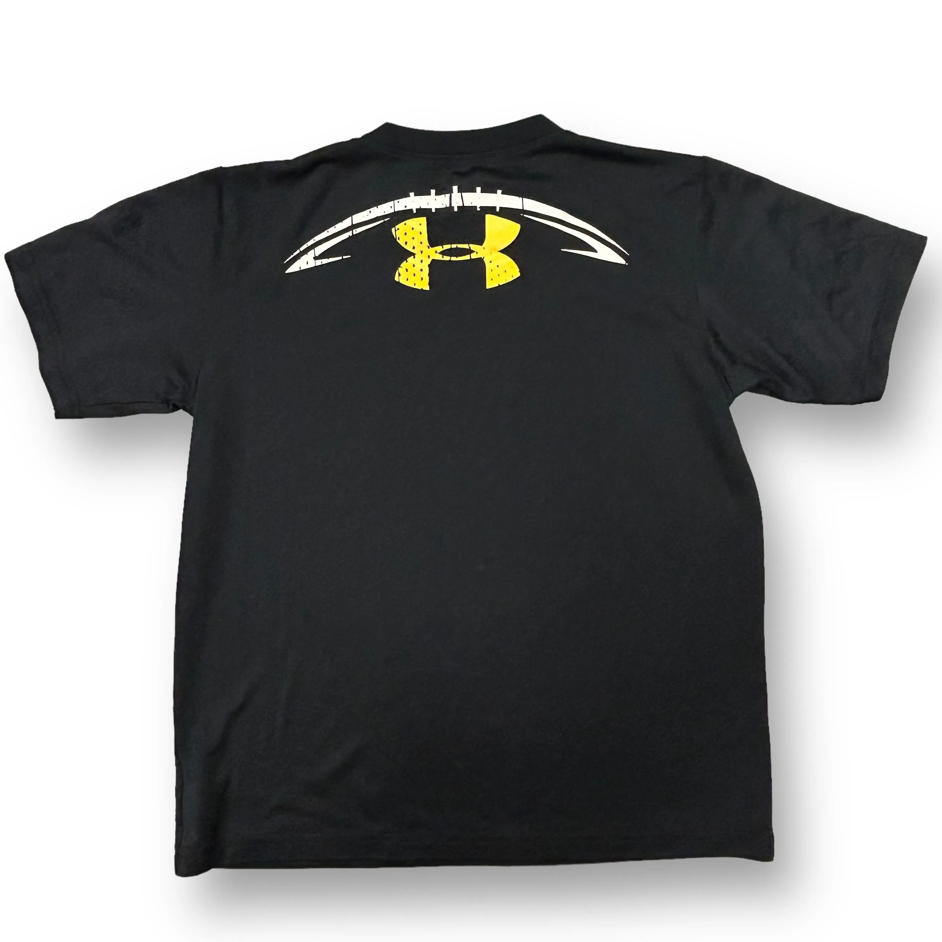 Youth Under Armour Heatgear Boys Size 10/12 YMD Black Football Shirt