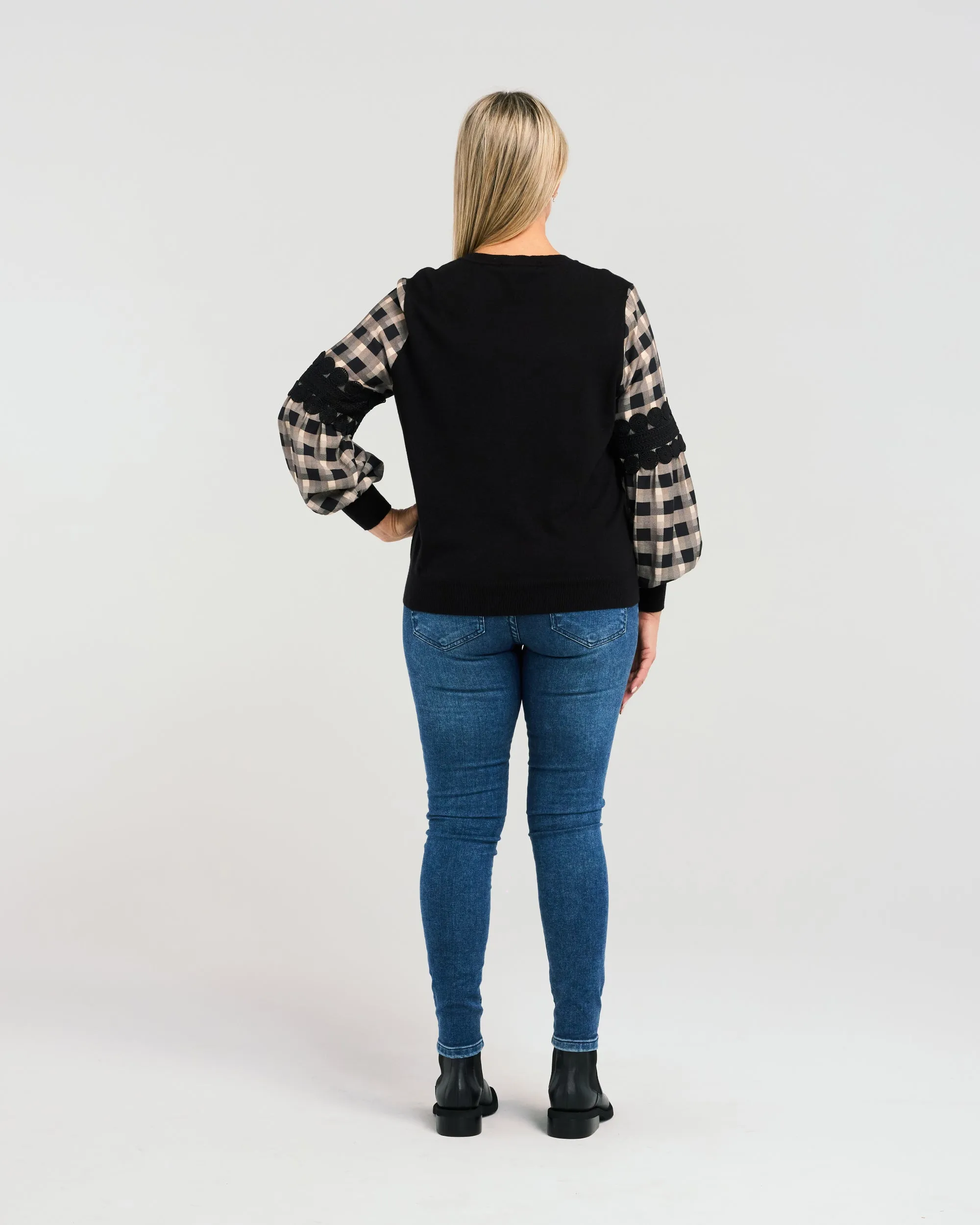 Zafina - Lilith Top -  Z2040-1 - Black Square