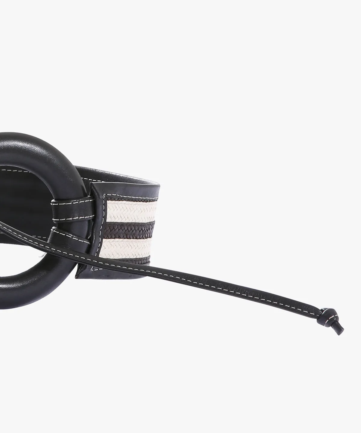 Zen Belt in Raffia and Leather