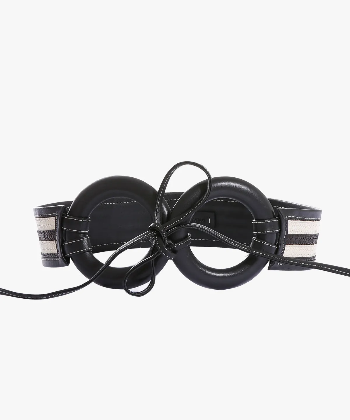 Zen Belt in Raffia and Leather