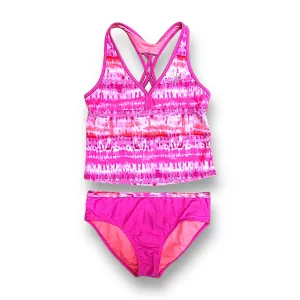 Zero Xposur Youth Girl Size 16 Bikini 3-Pc Tankini Swimsuit with Swim Skirt