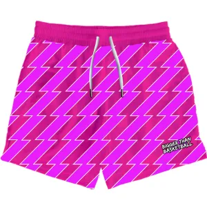Zig-Zag - Shorts - Pink Bigger Than Basketball,