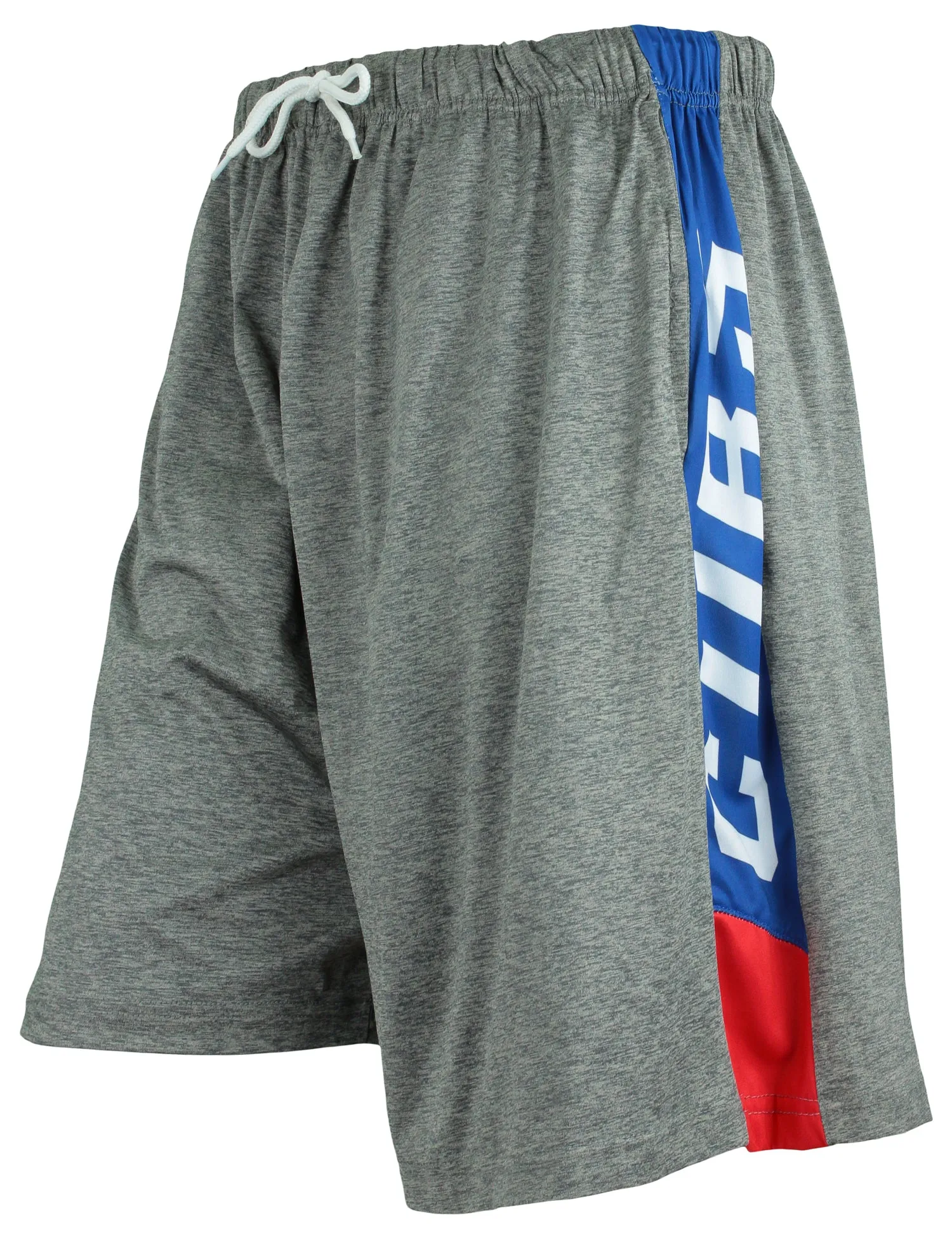 Zubaz Chicago Cubs MLB Men's Tonal Gray Space Dye W/Solid Stripe Short