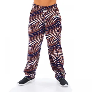 Zubaz NFL Men's Denver Broncos Classic Zebra Print Team Logo Pants